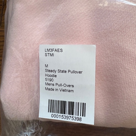 NWT Lululemon Steady State Pullover Hoodie Strawberry Milkshake size medium - Picture 3 of 3